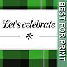 Scottish Green Tartan - Invite