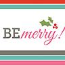 Be Merry Stripes - Greeting